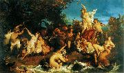 Hans Makart Der Triumph der Ariadne, Entwurf fxr den Vorhang der Komischen Oper im Ringtheater in Wien. oil painting